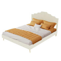 POLSTERBETT 140/200 cm DE-32982 mit geometrischem Kopfteil Beige - Beige, Metall (140/200cm) - ComfortXL