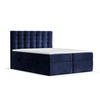 BOXBETT Sansa Marineblau 120/200 cm mit Taschenmatratze und Topper - Schwarz/Dunkelblau, Holz/Holzwerkstoff (120/200cm) - Maison de Reve