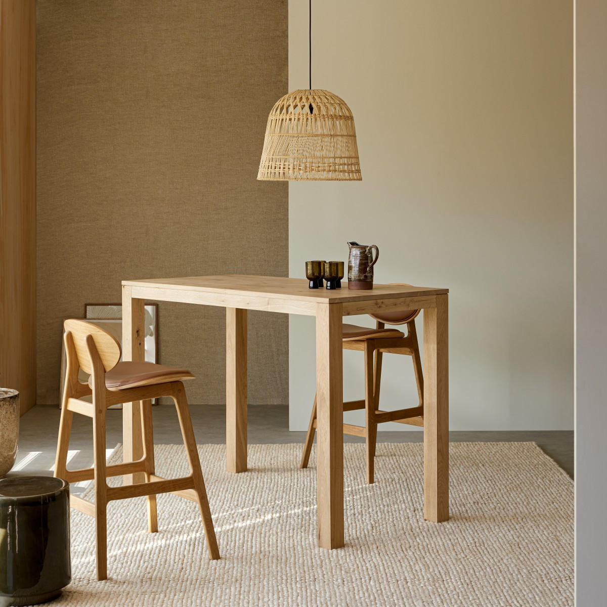 TISCH Eden Natur aus Eiche - Naturfarben, Holz (60/120/105cm) - Tikamoon