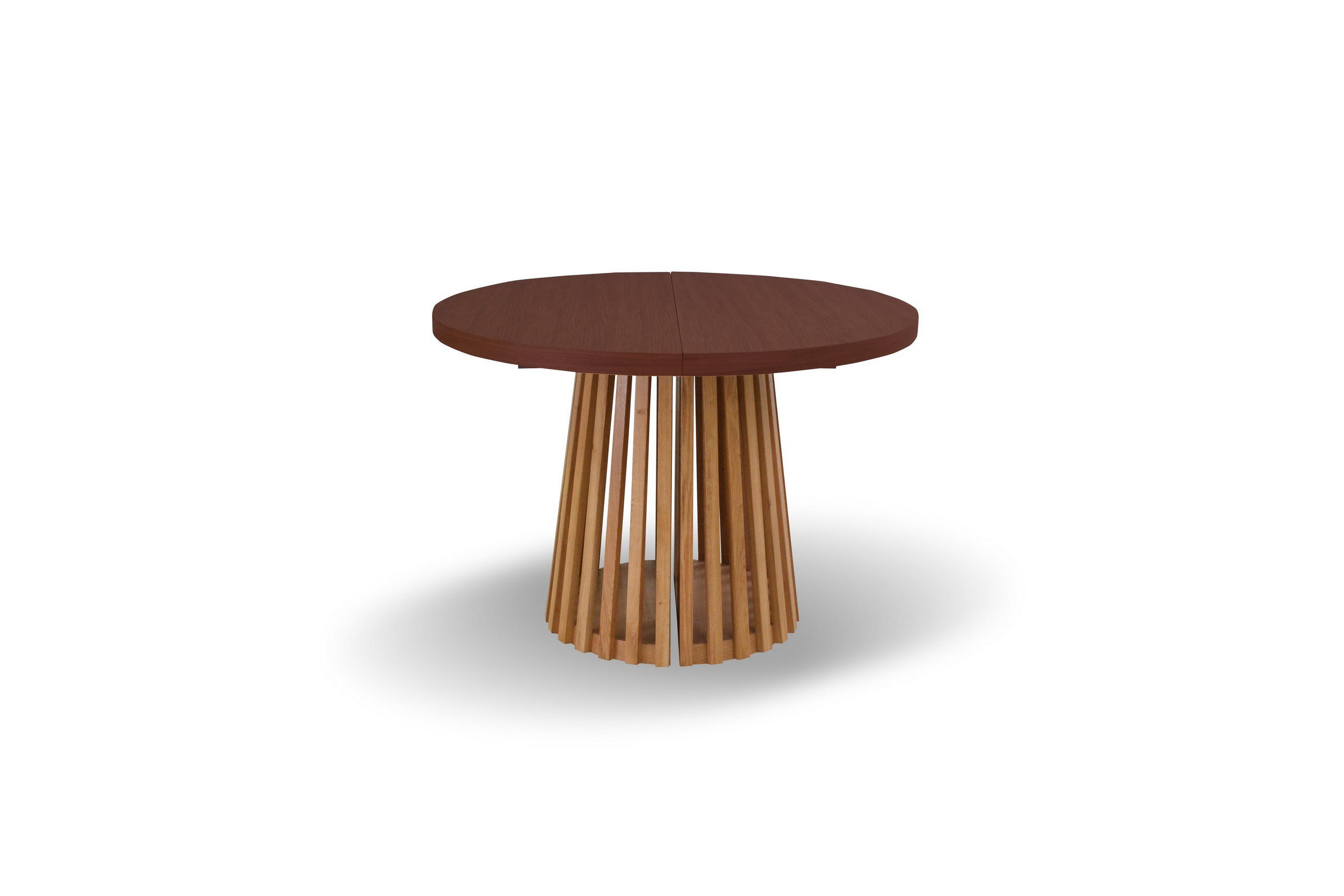 ESSTISCH LAMELLI Ausziehbar 110 - 210 / 110 x 76 cm - Eichefarben/Braun, Holz (110/110/76cm) - MASSENO