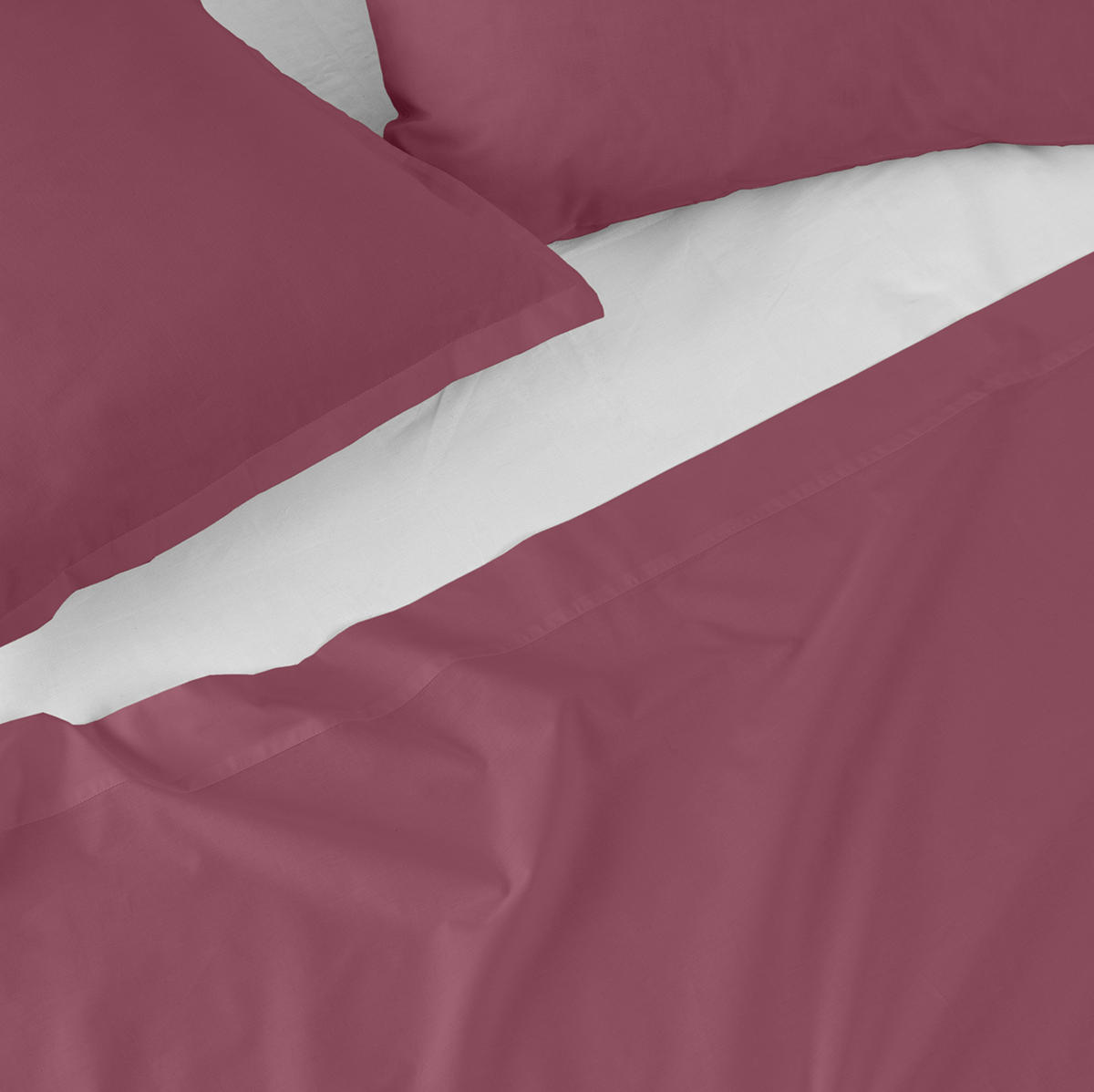 OBERBETTLAKEN basic 160x270 cm magenta - Magenta, Textil (160/270cm) - Happy Friday
