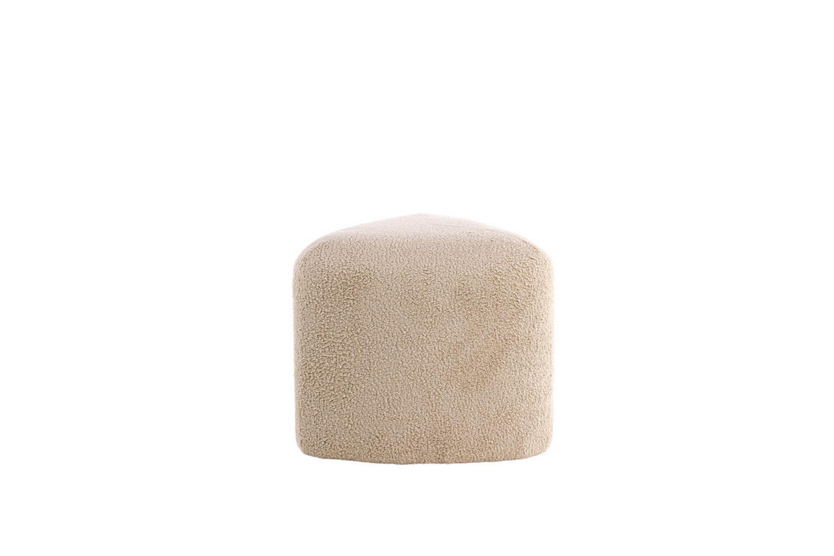 POUF beige - Beige, Holzwerkstoff (46/41/46cm) - ebuy24