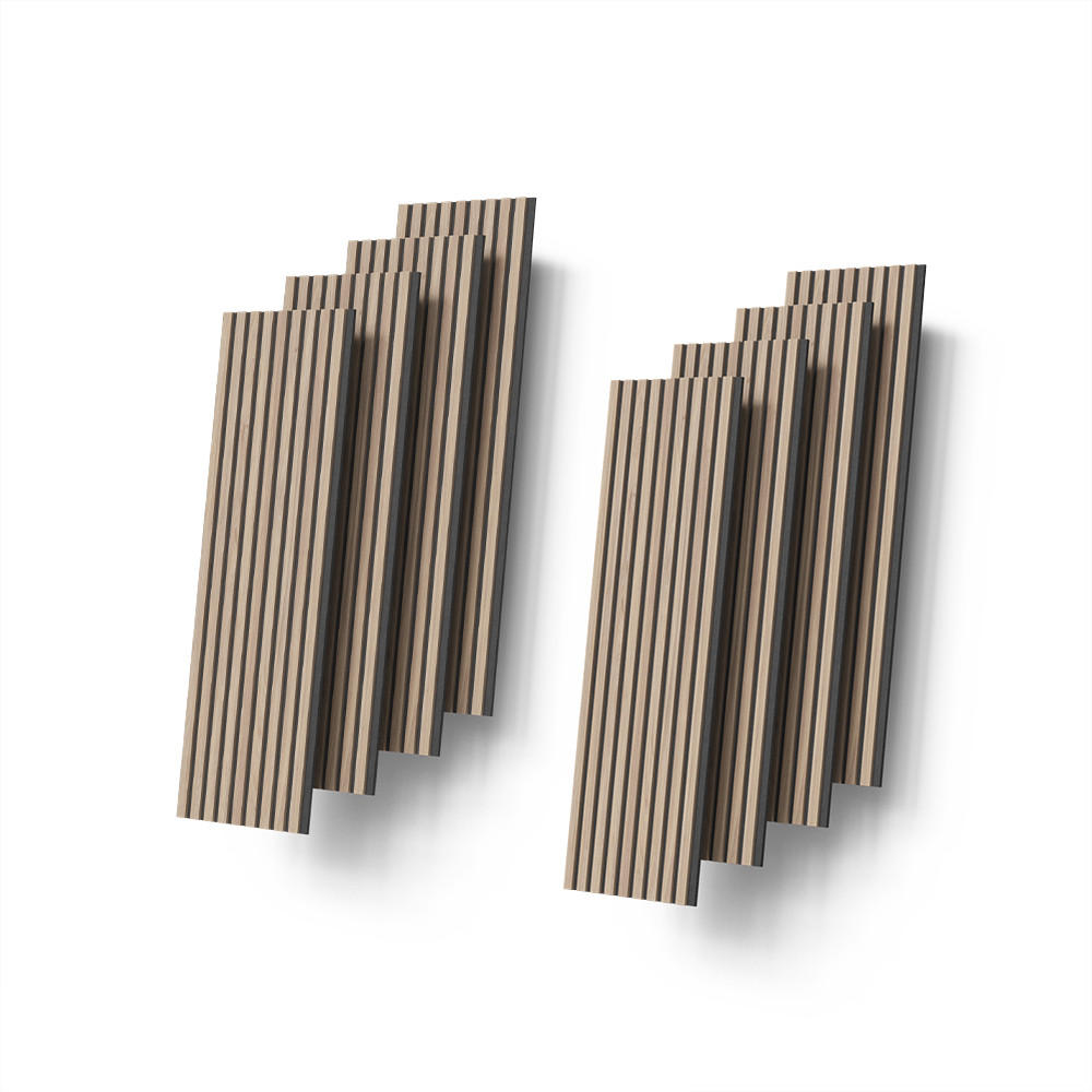 Livinity® AKUSTICKÝ PANEL Grivola Hnědá 8 kusů