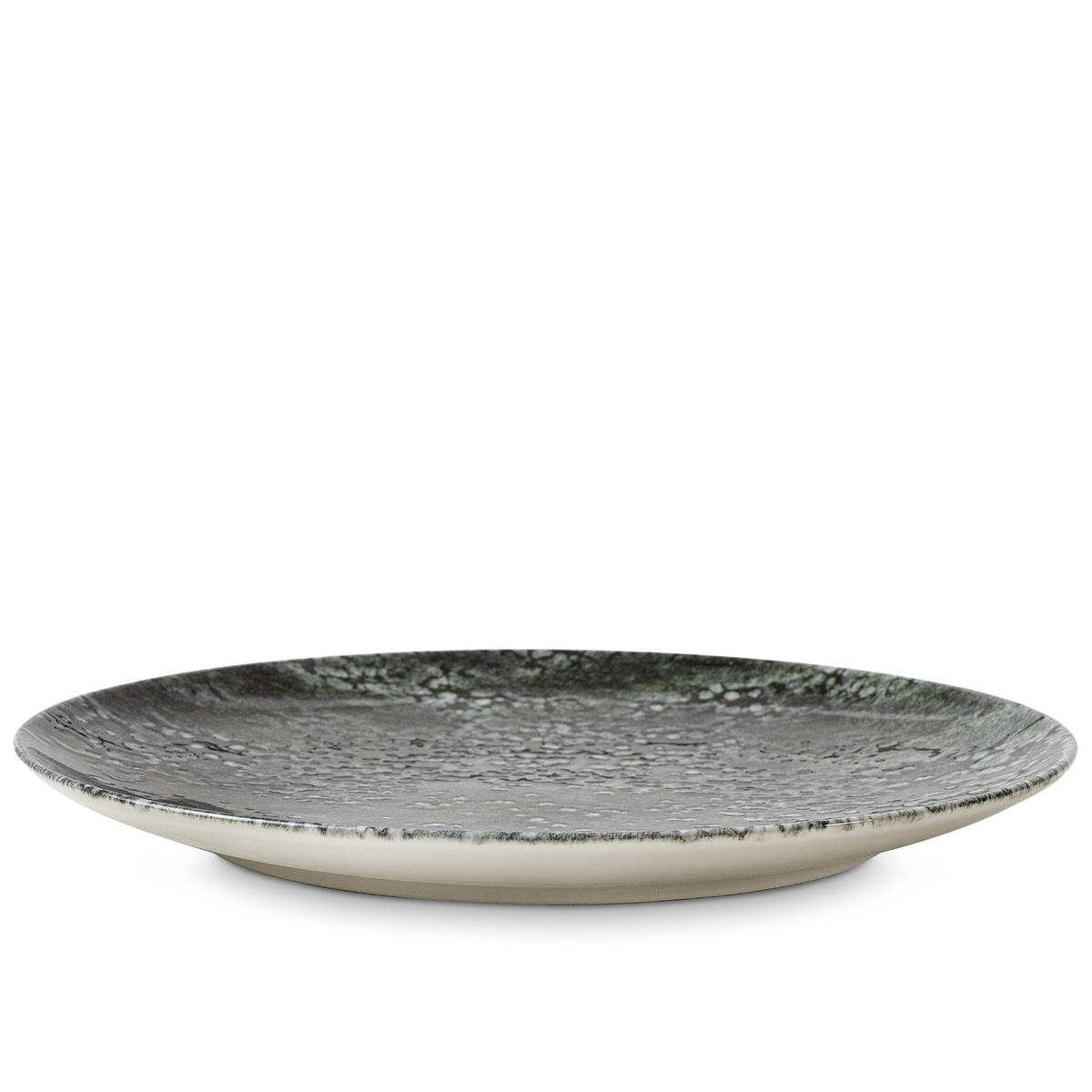 TELLER-SET MERCURO 6-tlg Dessertteller Hartporzellan - Dunkelgrau, Keramik (20/1/20cm) - KONSIMO®