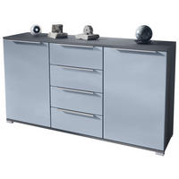 SIDEBOARD Linio Denim matt - Pastellblau, Holzwerkstoff (138.5/75.5/35cm) - Vladon