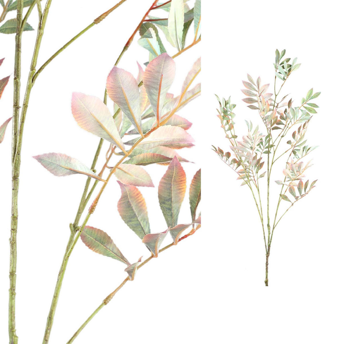 KUNSTBLATT Leaves Grün 91/58/124cm - Grün, Kunststoff (58/124/91cm) - PTMD Collection