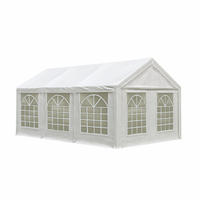 DACHPLANE Livingston - Zeltabdeckung für 4x8 Meter, PVC weiss 480g/m². BxTxH: 800x400x310 cm - Weiß, Kunststoff (800/0.3/400cm) - TPFGarden