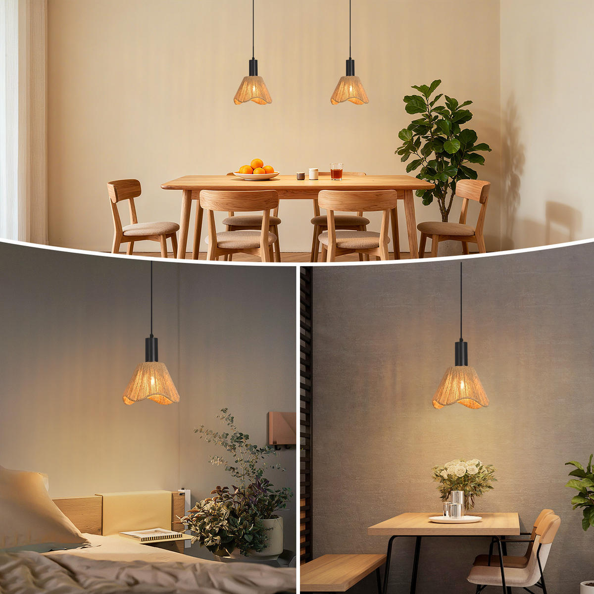 PENDELLEUCHTE Yvonne 22/10/120 cm - Braun, Metall (22/10/120cm) - ZMH