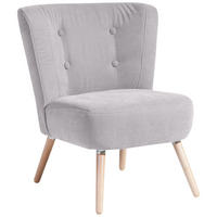 SESSEL Kassi Bezug Veloursstoff Buche natur / silber - Silberfarben, Kunststoff (69/80/68cm) - 58aufmkessel