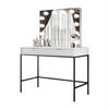 SCHMINKTISCH MIT SPIEGEL CORTADO ELITE WEISS - Weiß, Holzwerkstoff (104/78/50cm) - Lookway
