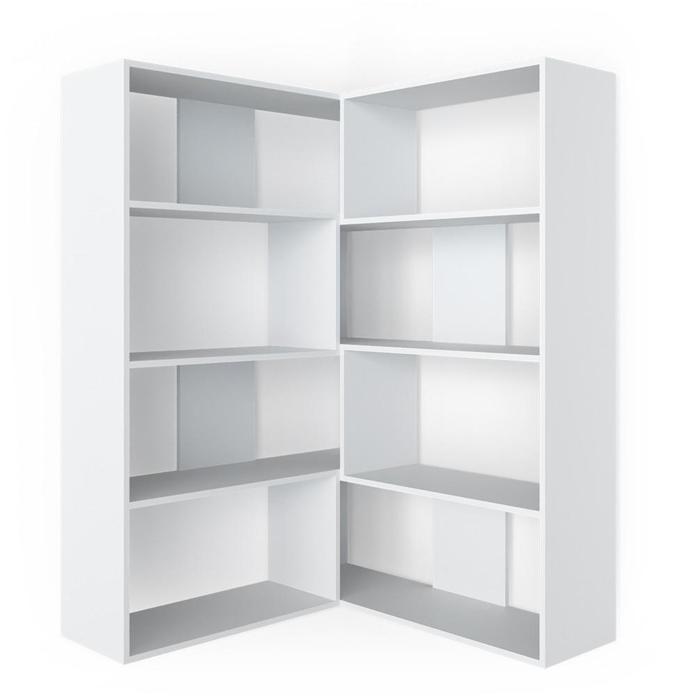 ECKREGAL Laine Weiß 170 x 142.4 cm - Weiß, Holzwerkstoff (170/142.4/29.6cm) - Vicco