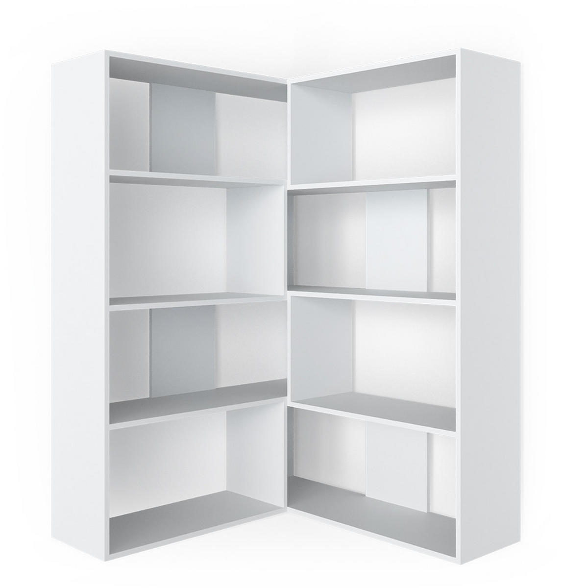 ECKREGAL Laine Weiß 170 x 142.4 cm - Weiß, Holzwerkstoff (170/142.4/29.6cm) - Vicco