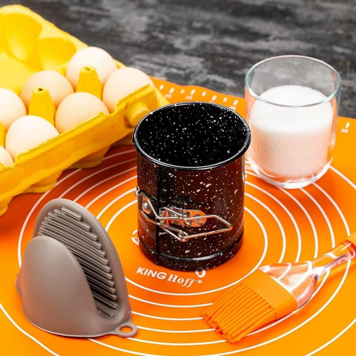 SPRINGFORM Schwarz 12/12/10.3 cm KH1788 - Schwarz, Metall (12/10.3/12cm) - Kinghoff 