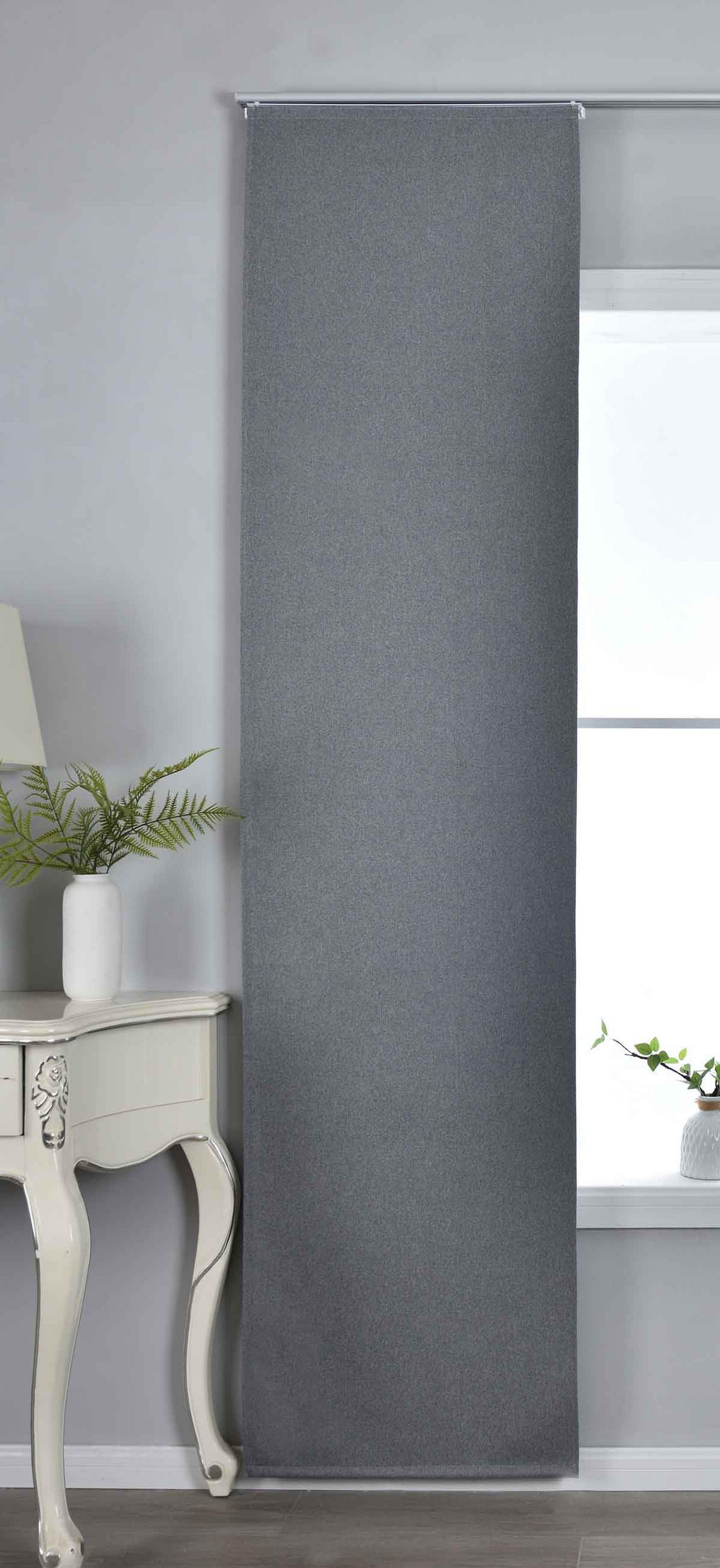VORHANG MÜNCHEN DARK HxB 245x60 cm Grau - Grau, Textil (60/245/245cm) - Gardinenbox