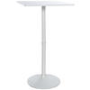 STEHTISCH eckig 60/60/108 cm Holz weiß/weiß - Weiß, Holz/Metall (60/60/108cm) - CLP