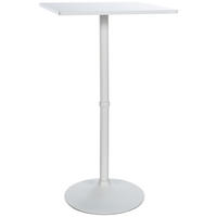 STEHTISCH eckig 60/60/108 cm Holz weiß/weiß - Weiß, Holz/Metall (60/60/108cm) - CLP