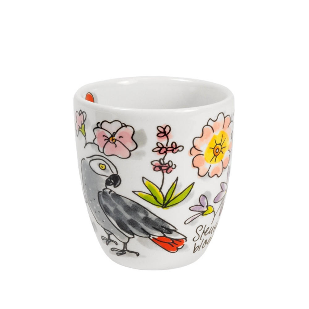 MINI-BECHER Paradiesvogel in Bunt - 200 ml - Multicolor, Keramik (0.2L) - Blond Amsterdam