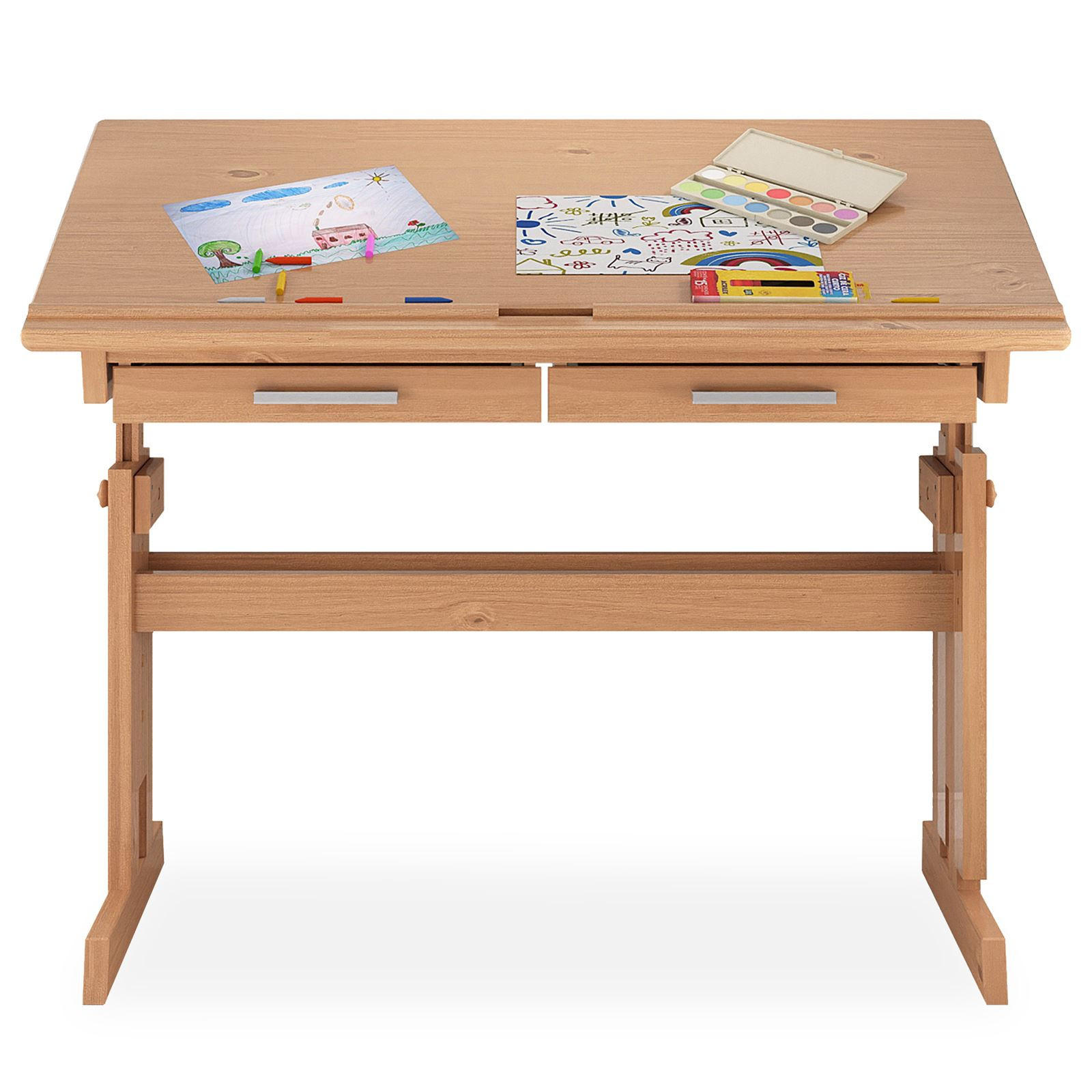 IDIMEX KINDERSCHREIBTISCH Buche 109cm × 55cm × 130cm