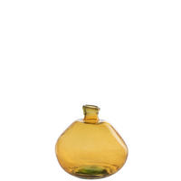 VASE LAURA - Glas - Gelb - S - Ø 33 cm - Gelb, Glas (33/32cm) - J-Line