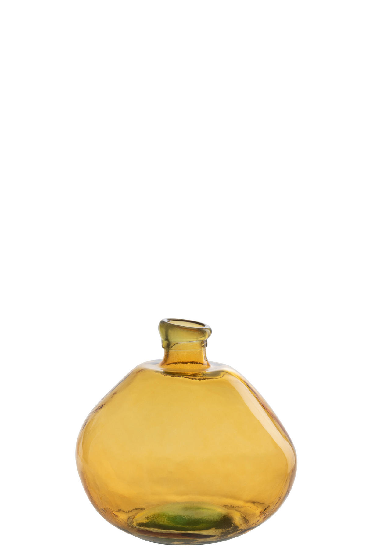 VASE LAURA - Glas - Gelb - S - Ø 33 cm - Gelb, Glas (33/32cm) - J-Line