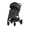 KOMBIKINDERWAGEN Ultera 3 in 1 schwarz Babyschale Fußabdeckung klappbar Korb - Schwarz, Metall (75/56/102cm) - Chipolino
