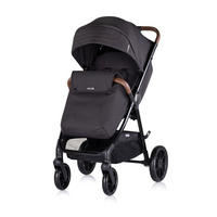 KOMBIKINDERWAGEN Ultera 3 in 1 schwarz Babyschale Fußabdeckung klappbar Korb - Schwarz, Metall (75/56/102cm) - Chipolino