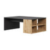 COUCHTISCH Danny Anthrazit/Artisan 90 x 60 cm mit Regalen - Anthrazit, Holzwerkstoff (60/90/33.6cm) - Vicco