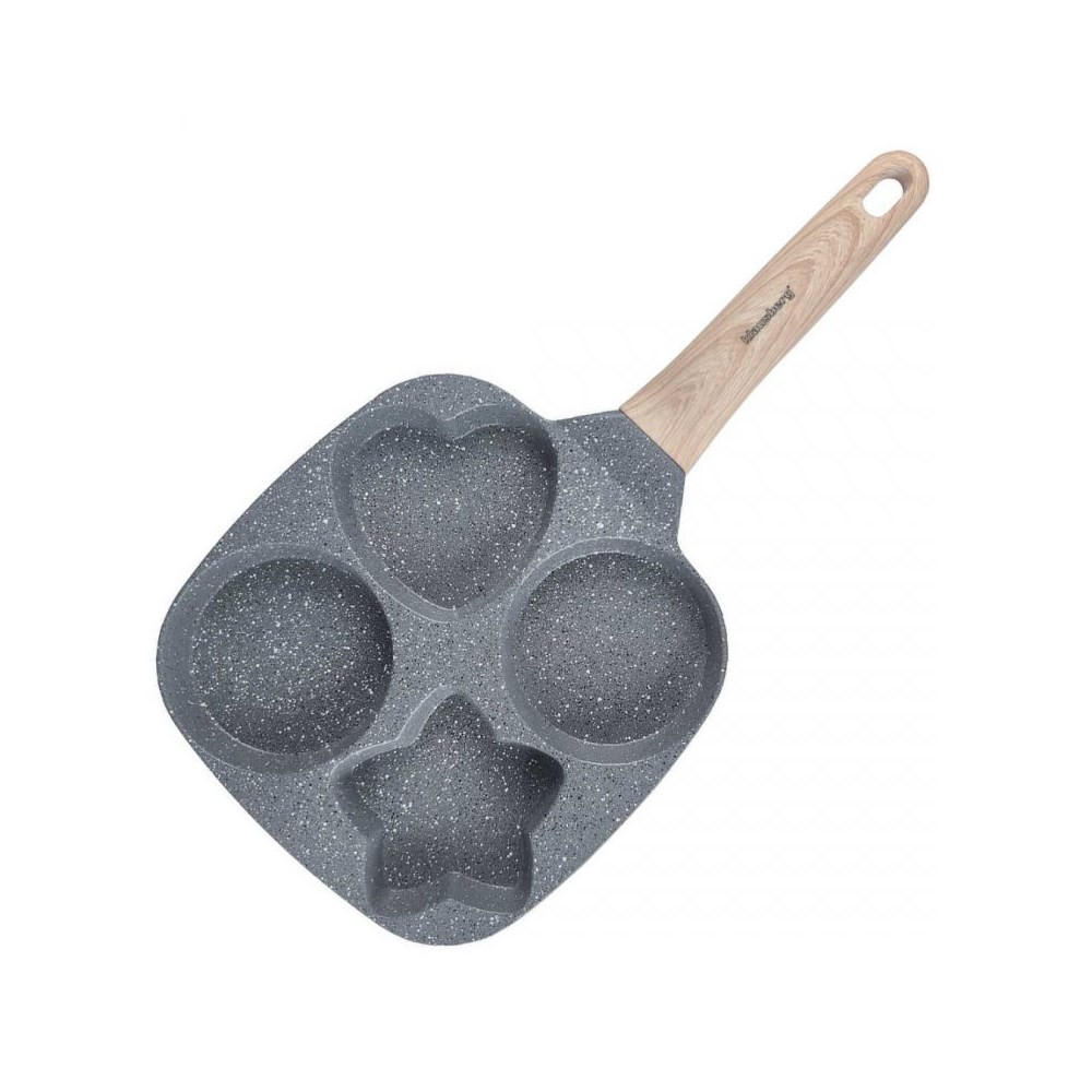 EIERPFANNE Grau 36/19/2.3 cm 56768 - Grau, Metall (36/19/2.3cm) - Klausberg 