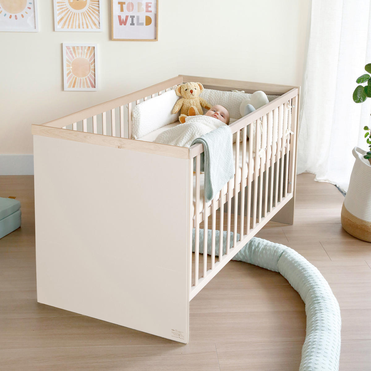 BABYZIMMER Elva 3-teilig - Creme, Holz (1/1/1cm) - Roba
