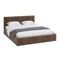 POLSTERBETT FLORIDA - Birkefarben/Braun, Holzwerkstoff/Metall (180/200cm) - FDM