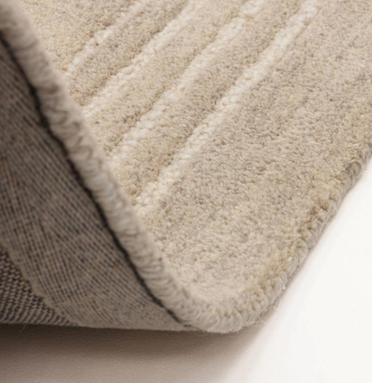 TEPPICH modern reine Wolle LORO Beige 160 x 230 cm - Beige, Naturmaterialien (160/230cm) - Novatrend