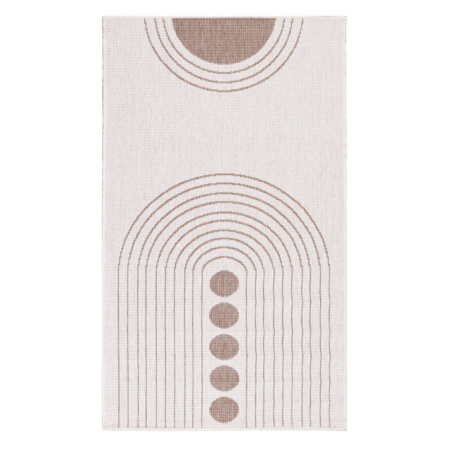 OUTDOOR-TEPPICH DuoRug 5739 Creme 80x150 cm - Beige, Textil (80/150cm) - carpet city