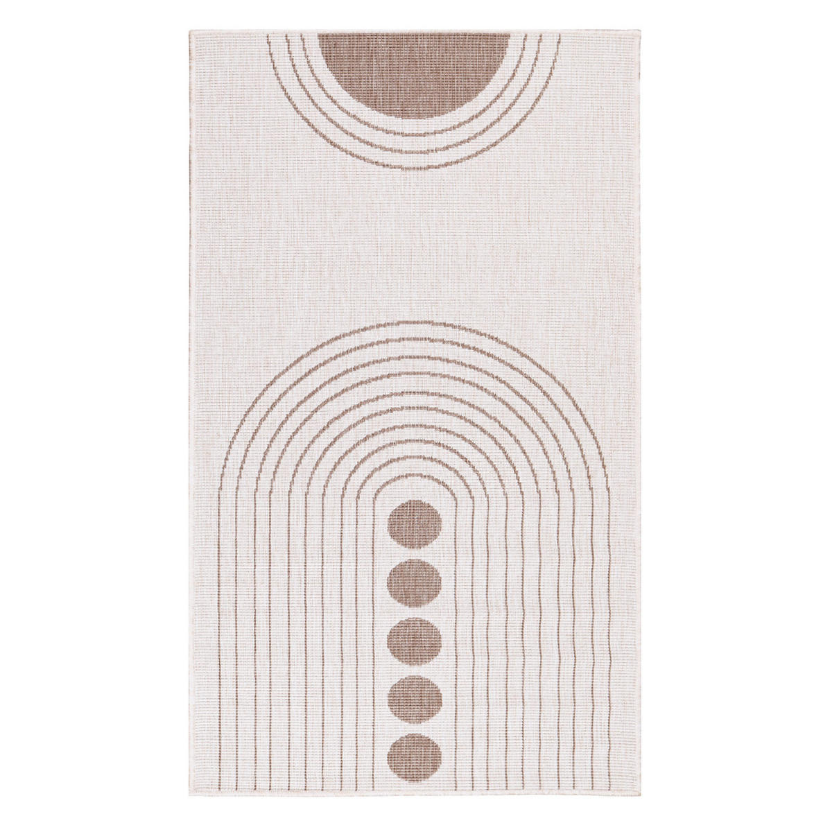 OUTDOOR-TEPPICH DuoRug 5739 Creme 80x150 cm - Beige, Textil (80/150cm) - carpet city