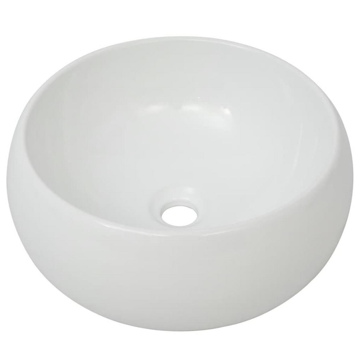 WASCHBECKEN mit Waschtischarmatur Lavallee 40/40/16 cm - Weiß, Keramik (40/16/40cm) - Nettlife