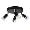 STRAHLER Birtha 4-flammig 18/18/11 cm - Schwarz, Metall (18/18/11cm) - Nettlife