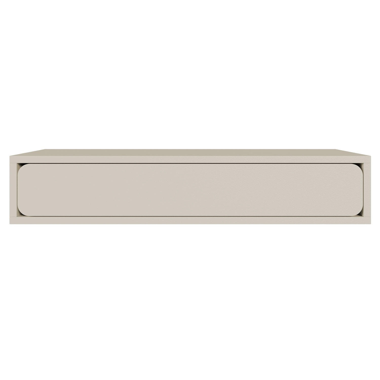 HÄNGEKONSOLE Wuwu Greige mit Schublade 90 cm - Taupe, Holzwerkstoff (90/17/35cm) - Selsey