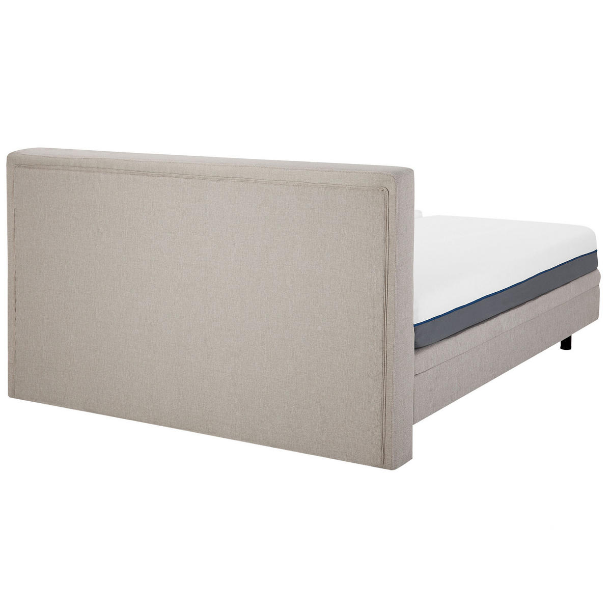 POLSTERBETT 160/200cm Beige Duke - Beige, Textil (160/200cm) - Beliani