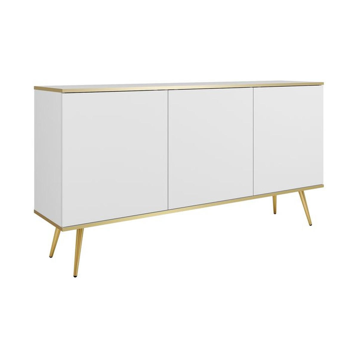 KOMMODE – K160 – 160 cm – Oro System – Weiß - Weiß, Holzwerkstoff (160/85/39cm) - hi-markt