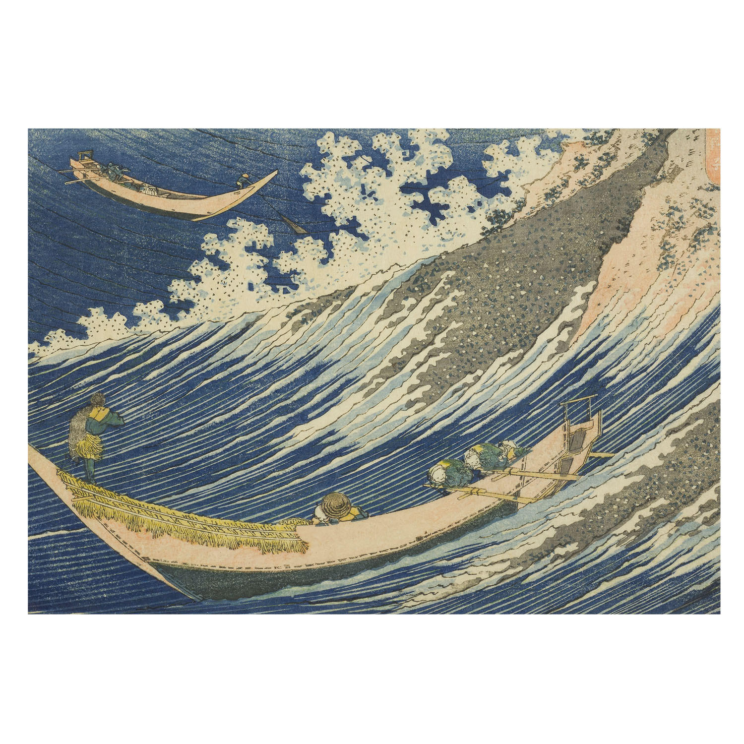 FOTOTAPETE 208x146 cm - Meereswellen - Blau, Textil (208/146cm) - Wallfluent