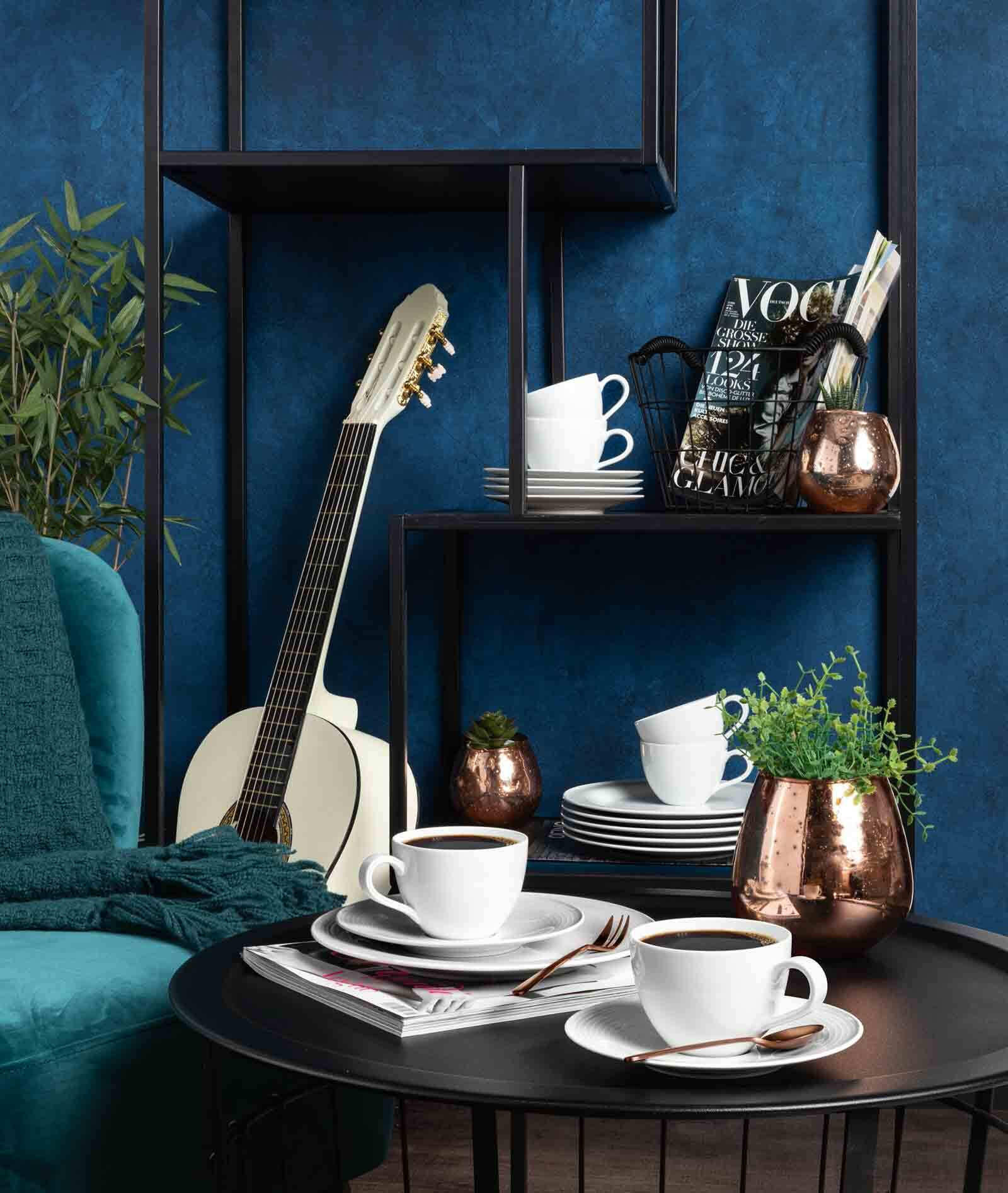 MILCHKAFFEETASSEN Beat Color Glaze Weiß 0,35 l 6er Set - Weiß, Keramik (0.35L) - Seltmann Weiden