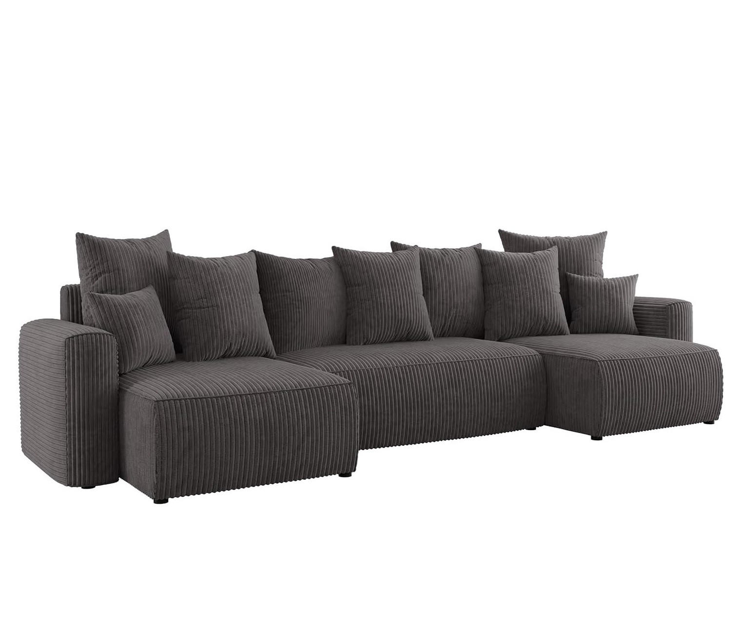 Meblini Ecksofa Grau 312x142 cm