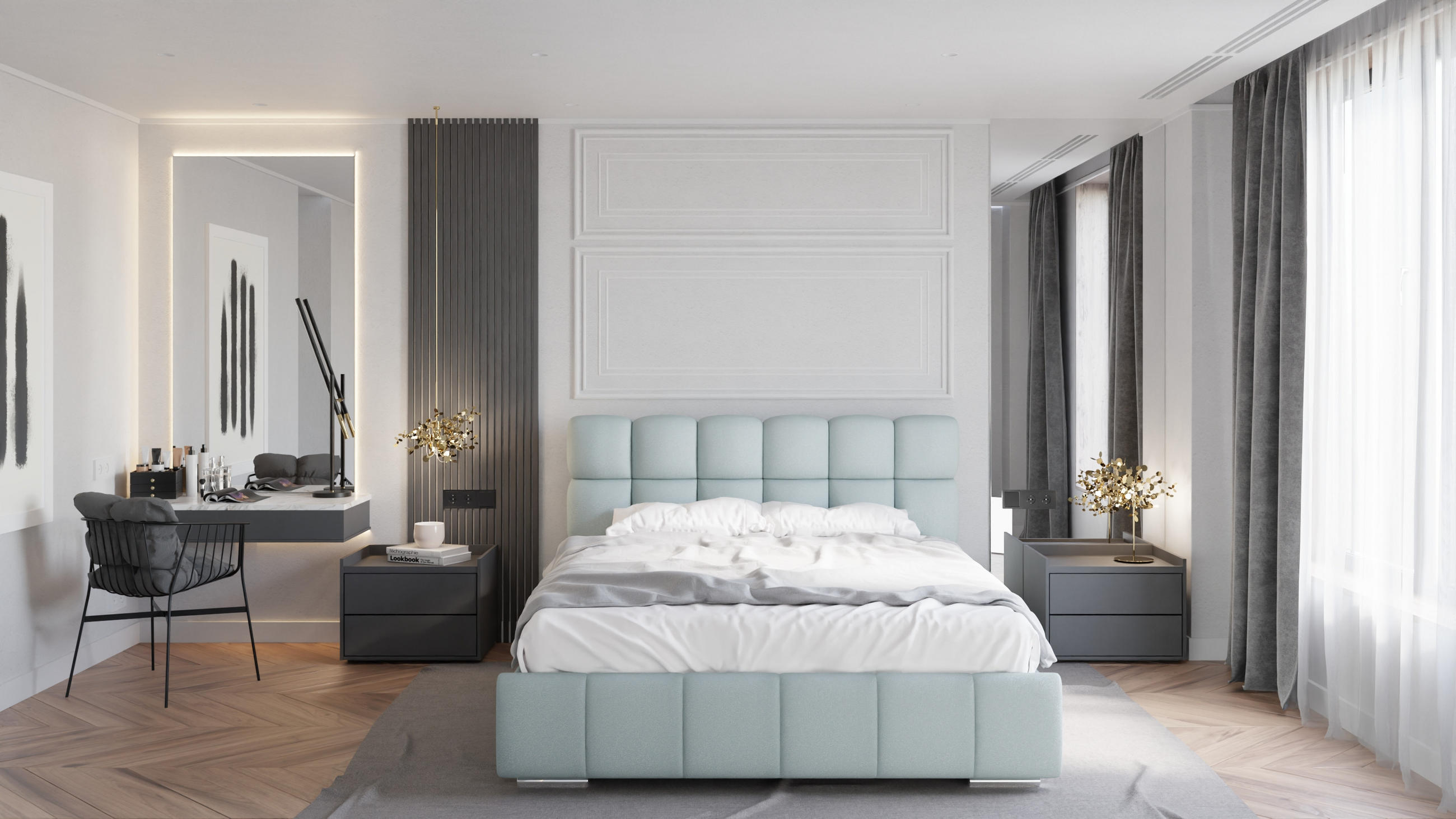 POLSTERBETT Bliss 160 x 200 cm mit Bettkasten und Lattenrost taschenfederkernmatratze mit kokos 20cm - hellgrau - Hellgrau, Holz (160/200cm) - Panda Möbel