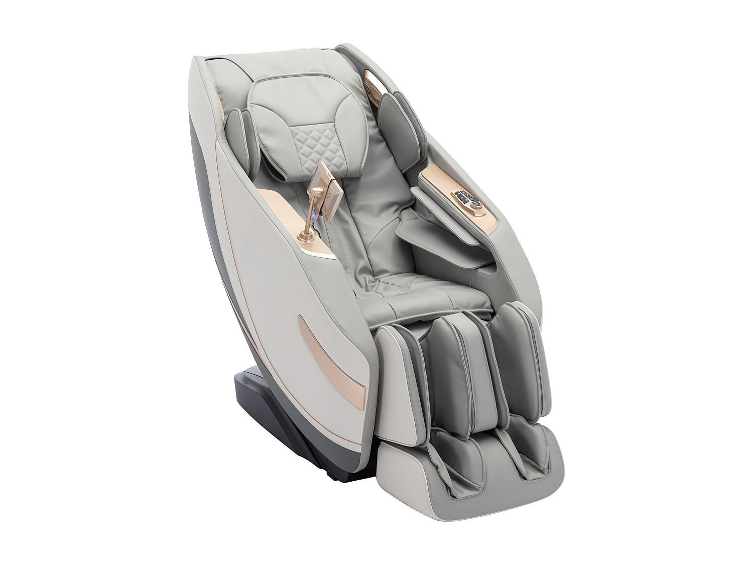 MASSAGESESSEL - Kunstleder - Zero-Gravity-System - Grau - MOWATA - Grau, Leder (115/155/75cm) - Vente-Unique