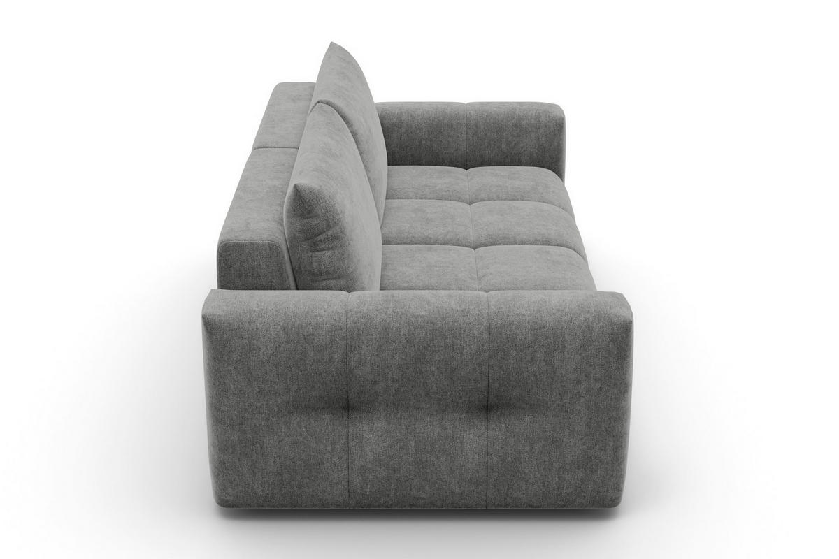 SOFA VERONA 3-Sitzer, Grau - Schwarz/Grau, Holz/Textil (224/83/110cm) - Courtois Laville