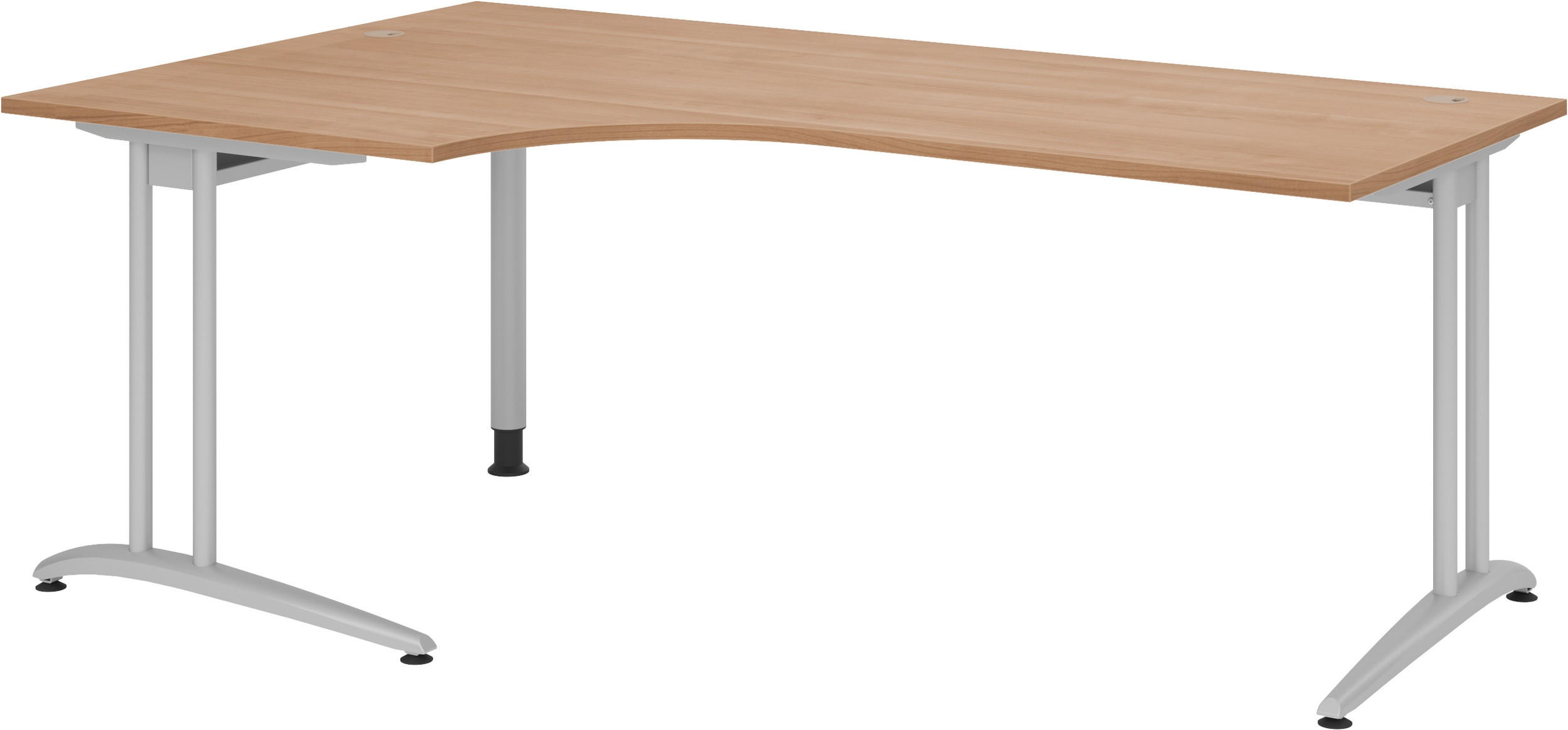 SCHREIBTISCH Serie-B 120/200/72 cm in Nussbaumfarben - Nussbaumfarben, Holzwerkstoff (120/200/72cm) - bümö