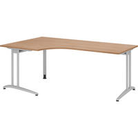 SCHREIBTISCH Serie-B 120/200/72 cm in Nussbaumfarben - Nussbaumfarben, Holzwerkstoff (120/200/72cm) - bümö