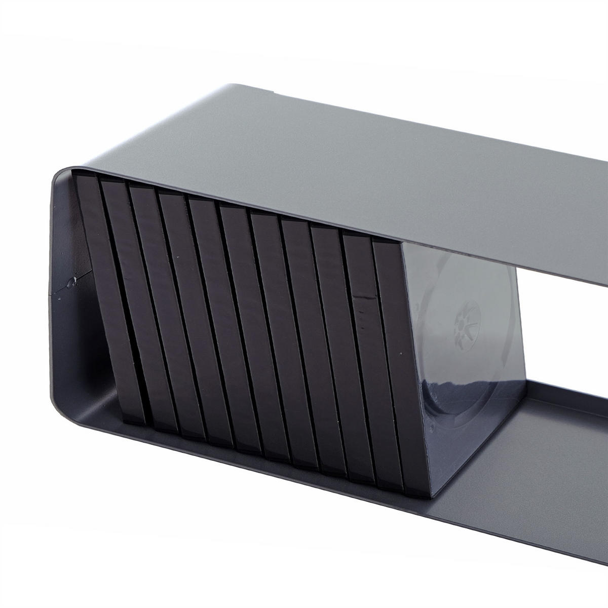 CD-REGAL CUBE 120 Metal, Lounge Design silber - Silberfarben, Metall (120/14/15cm) - DESIGN DELIGHTS