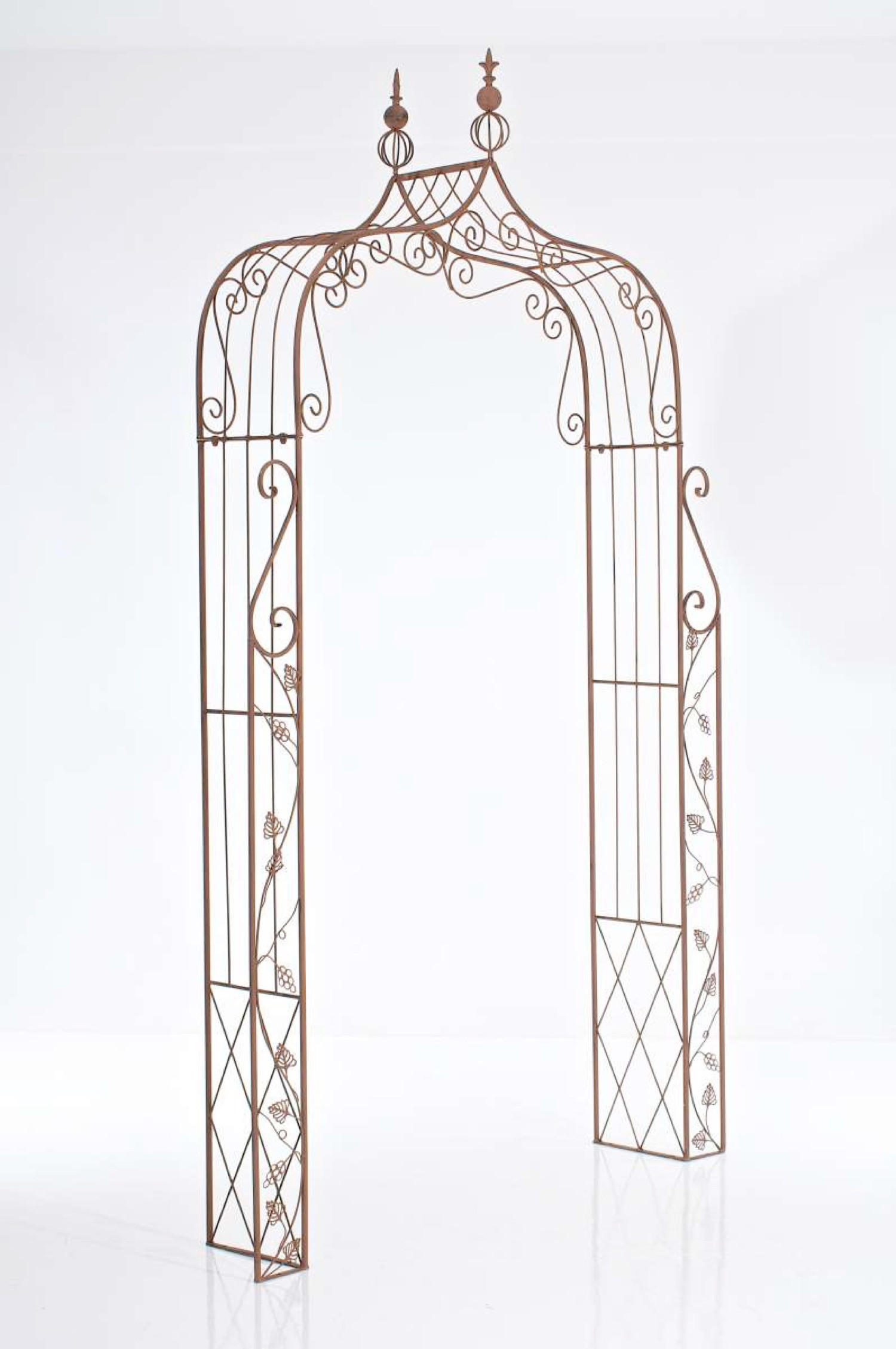 ROSENBOGEN Antigua antik braun - Braun, Metall (118/248/30cm) - TPFLiving
