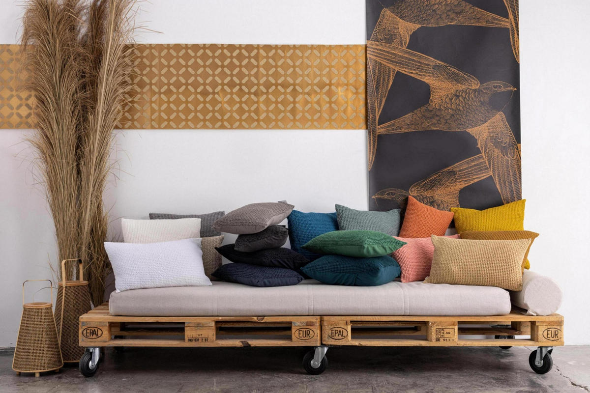 KISSEN Maia turteltaubefarben 30 x 50 cm - Taupe, Textil (30/50cm) - Vivaraise