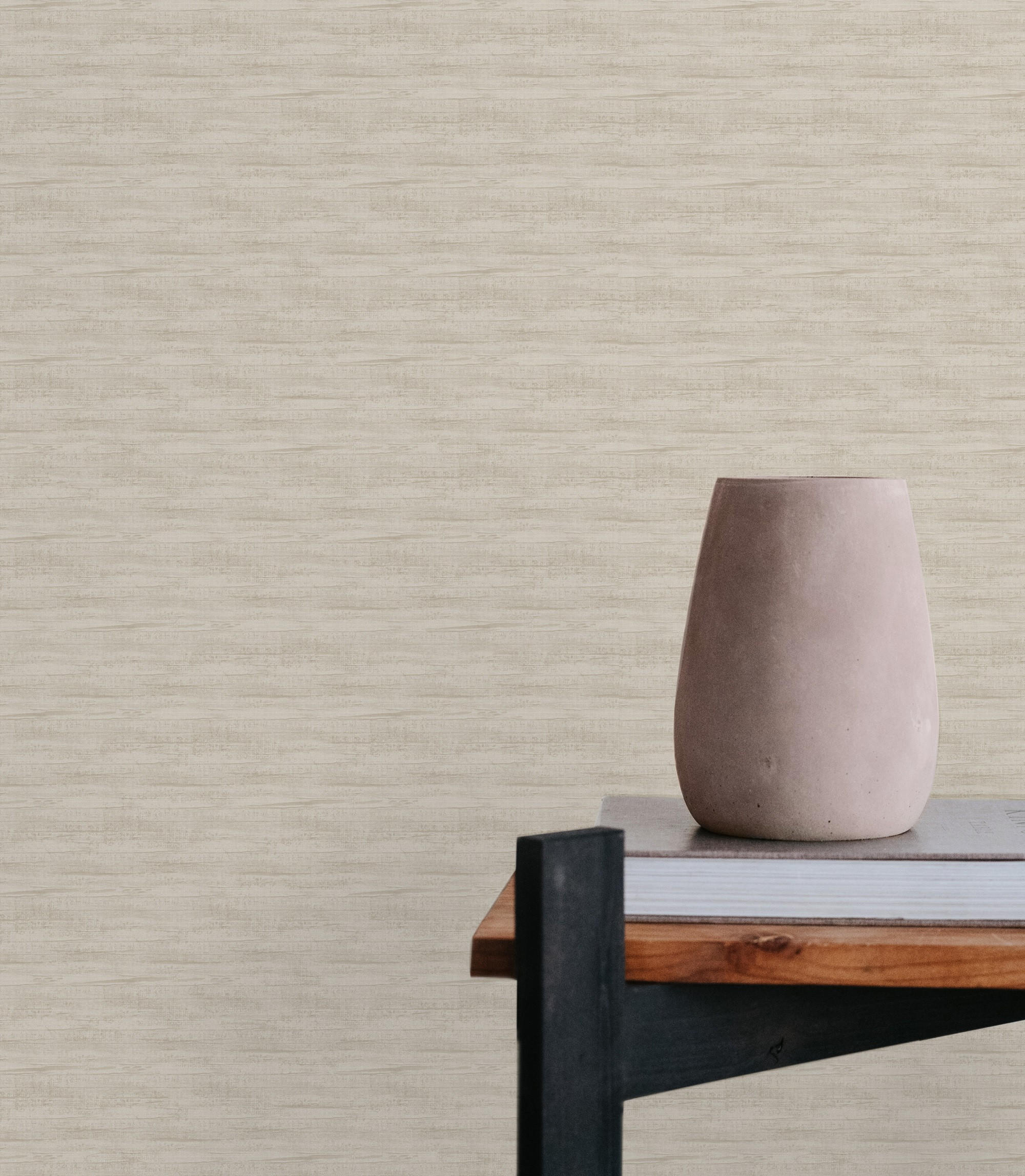 VLIESTAPETE Samoia Tissue Neutral - Creme, Papier/Kunststoff (52/1000cm) - Sublime